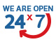 We are Open 24x7